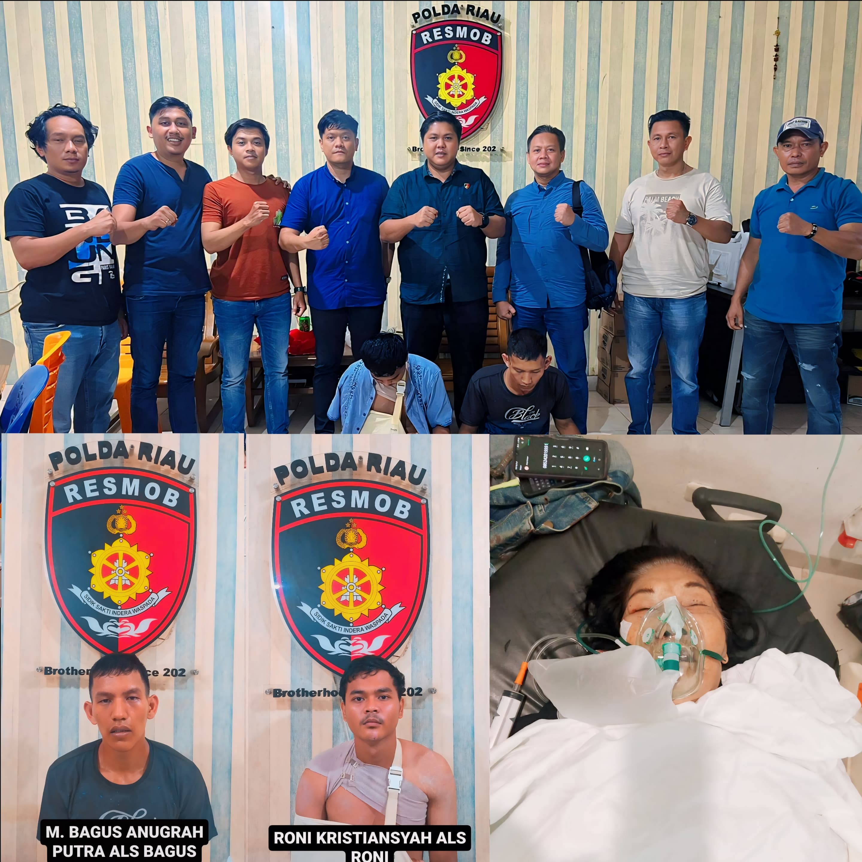 TIM RESMOB JATANRAS POLDA RIAU MELAKUKAN PENANGKAPAN PARA PELAKU SPESIALIS JAMBRET DI WILAYAH PEKANBARU, RIAU